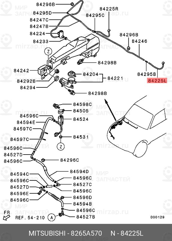 Запчасть MITSUBISHI 8265A570