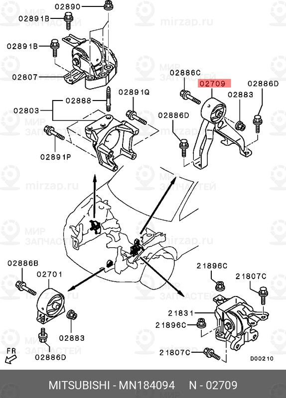 Запчасть MITSUBISHI MN184094