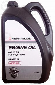 MITSUBISHI Genuine Oil 0W-20 SN GF-5 4 л. MITSUBISHI MZ320724