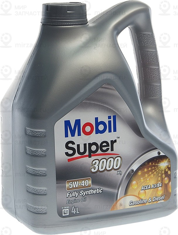 Масло Моторное Mobil Super 3000 X1 5W-40 Синтетическое 4 Л 150546 MOBIL 150546