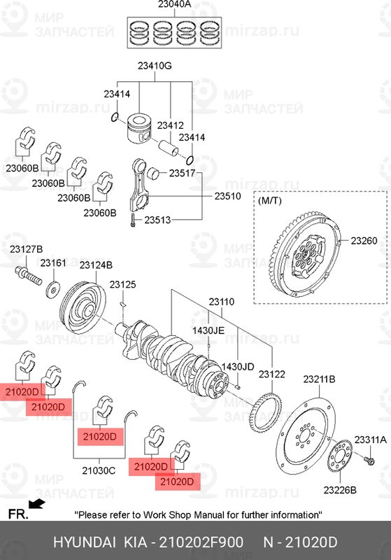 Запчасть MOBIS 210202F900
