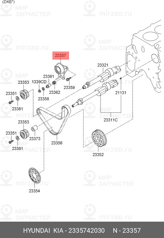 Запчасть MOBIS 2335742030