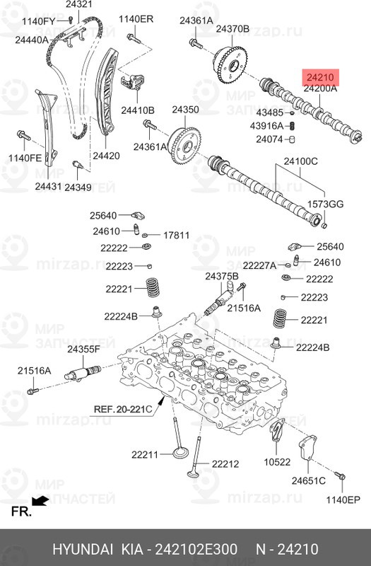 Запчасть MOBIS 242102E300