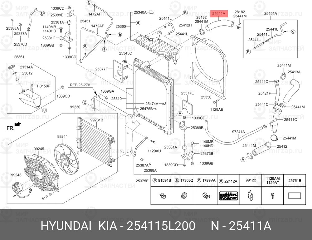 Запчасть MOBIS 254115L200