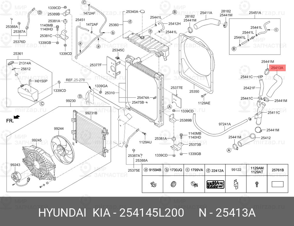 Запчасть MOBIS 254145L200