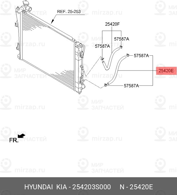 Запчасть MOBIS 254203S000