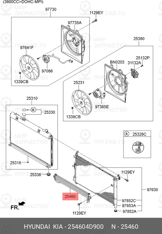 Запчасть MOBIS 254604D900