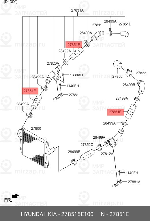 Запчасть MOBIS 278515E100