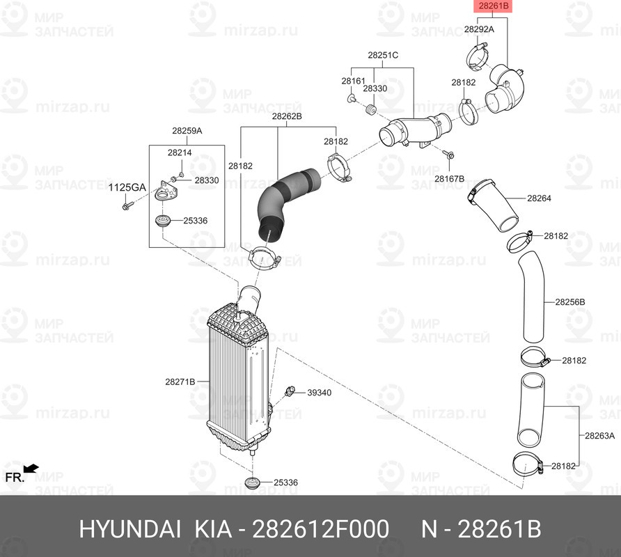 Запчасть MOBIS 282612F000
