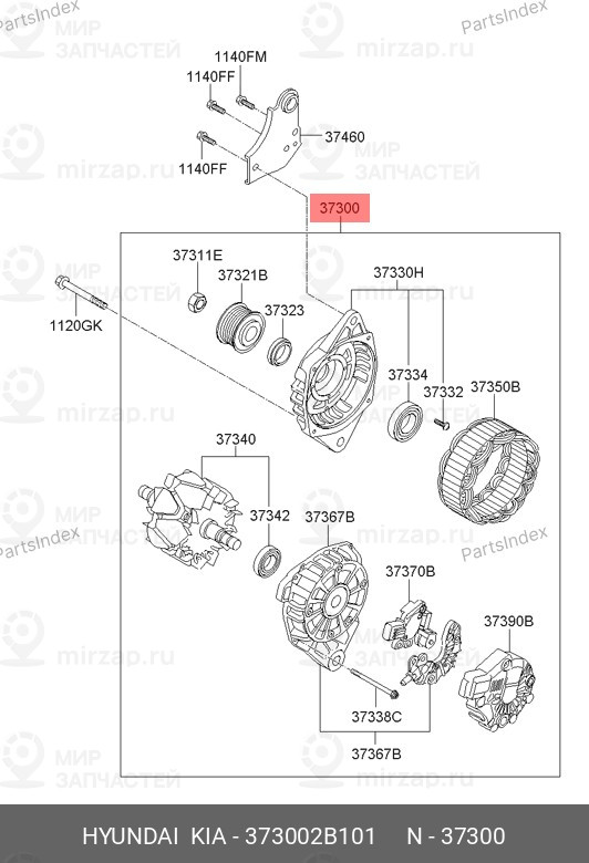 Запчасть MOBIS 373002B101