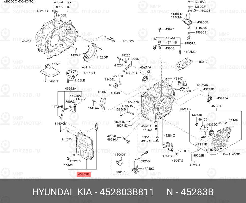 Запчасть MOBIS 452803B811