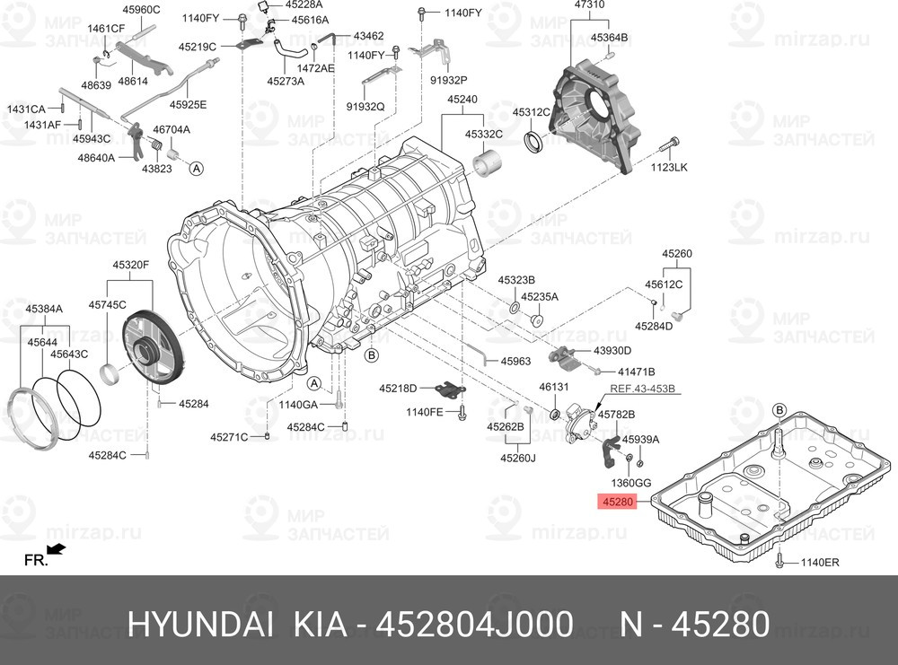 Запчасть MOBIS 452804J000