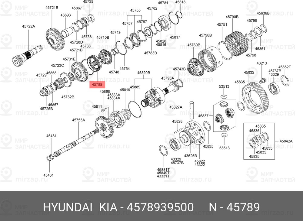 Запчасть MOBIS 4578939500