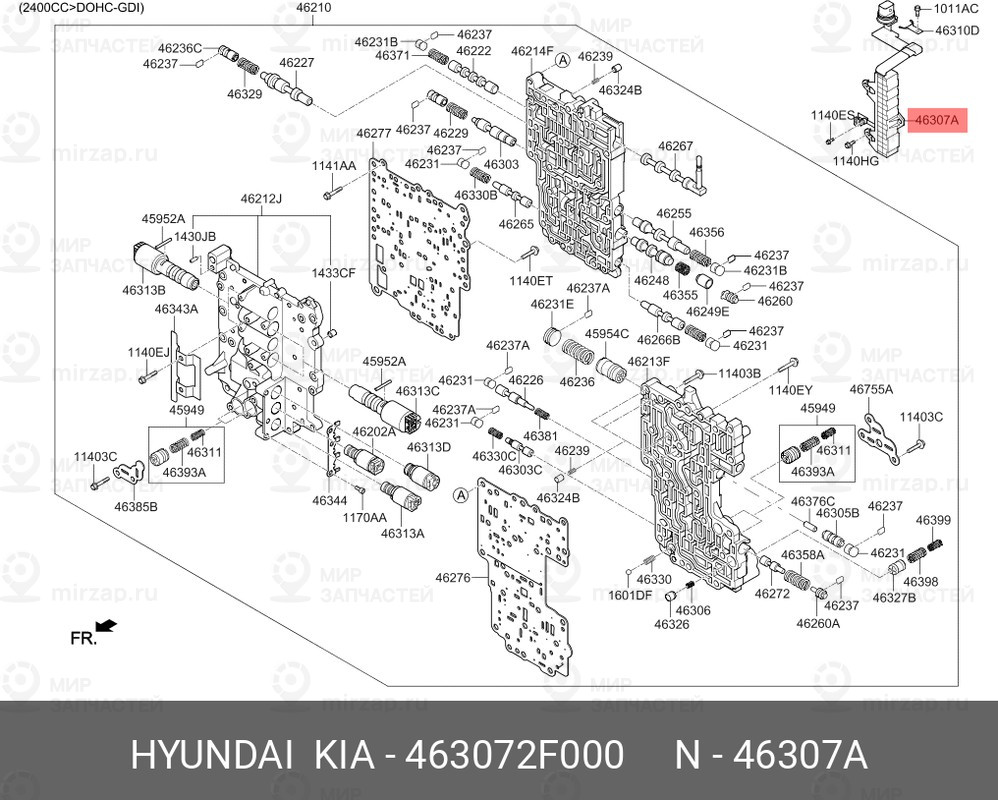 Запчасть MOBIS 463072F000