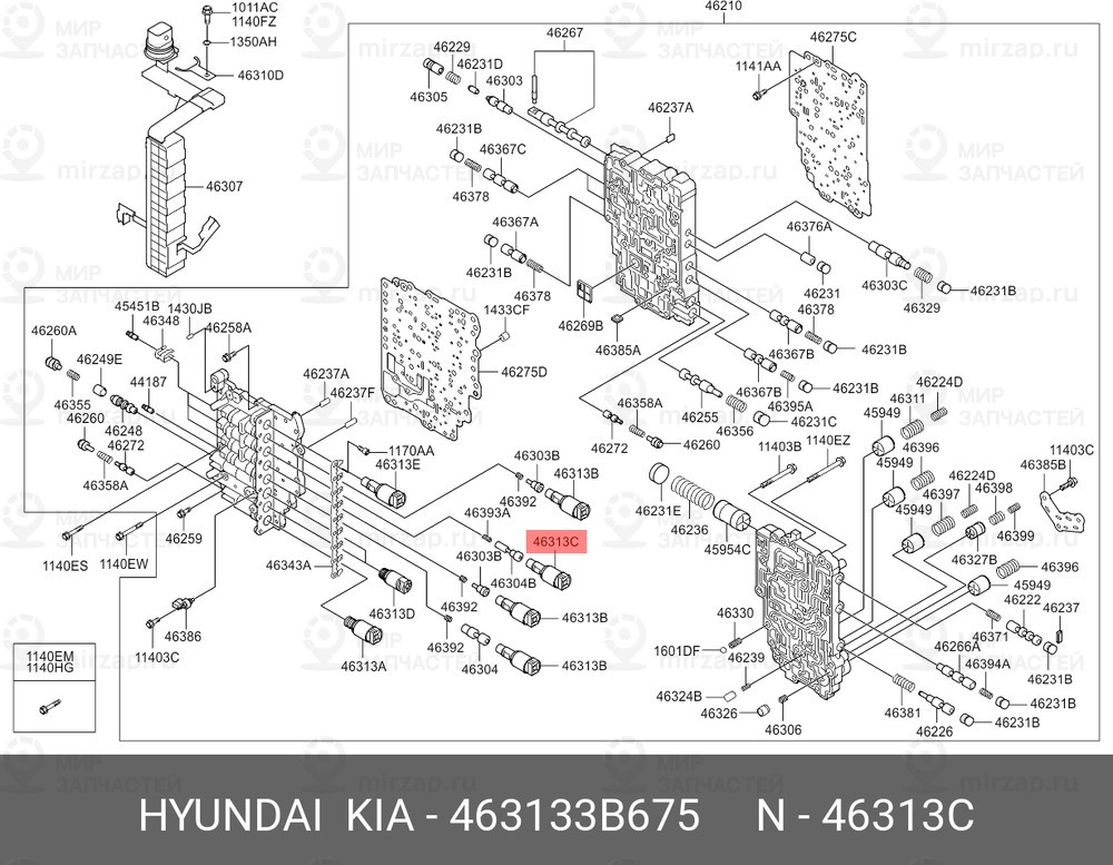 Запчасть MOBIS 463133B675