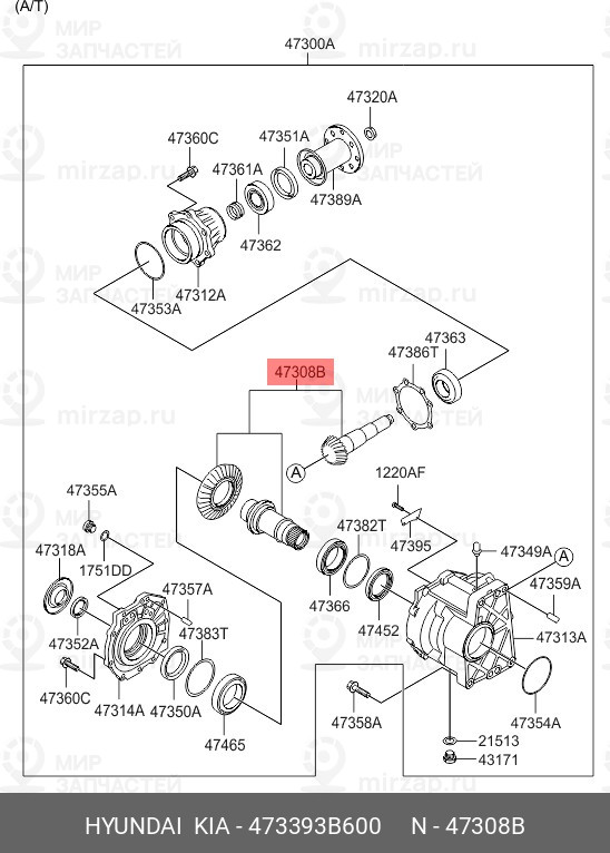 Запчасть MOBIS 473393B600