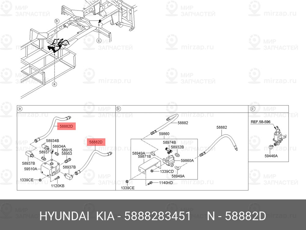 Запчасть MOBIS 5888283451