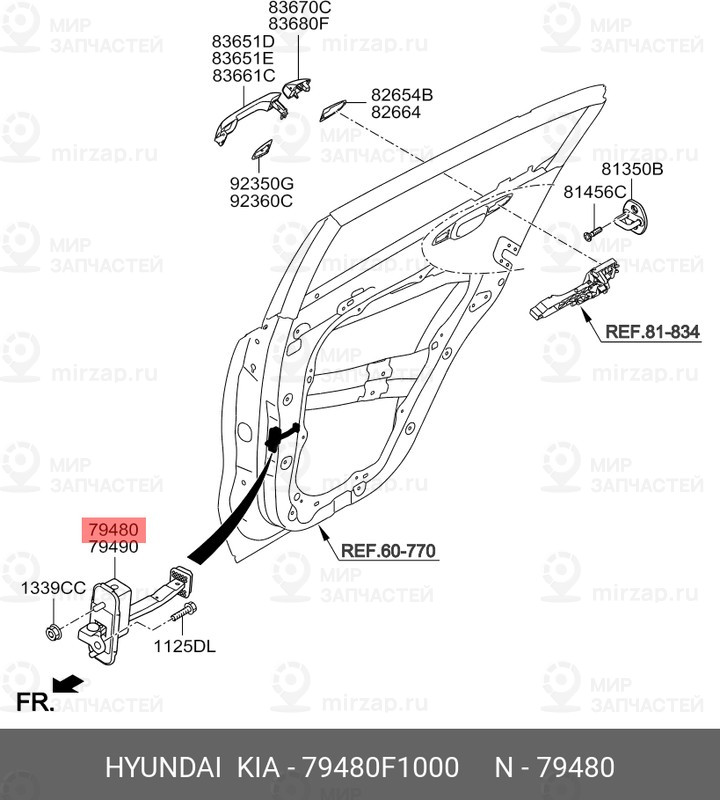Запчасть MOBIS 79480F1000