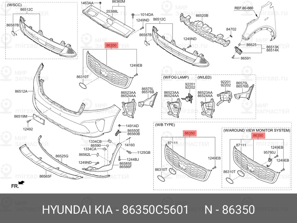 Запчасть MOBIS 86350C5601