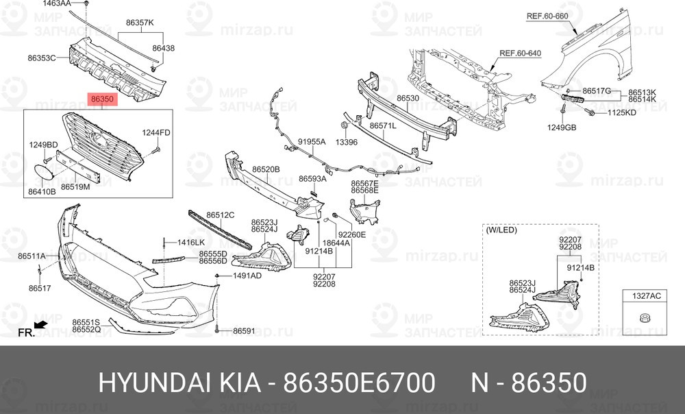 Запчасть MOBIS 86350E6700