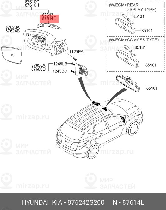 Запчасть MOBIS 876242S200