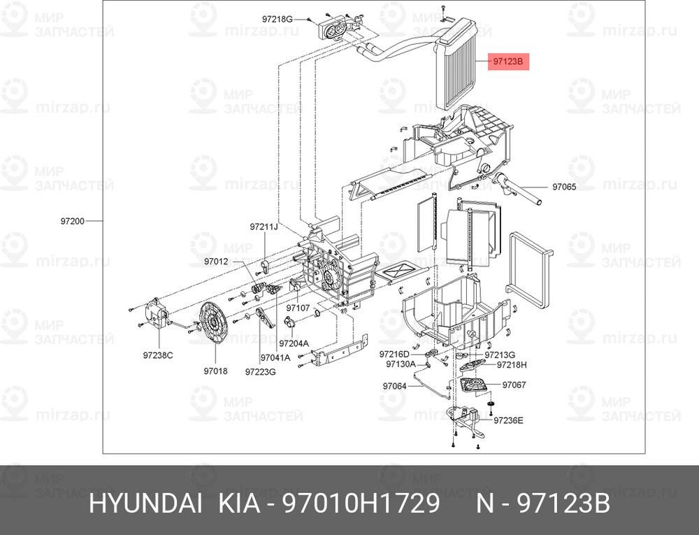Запчасть MOBIS 97010H1729