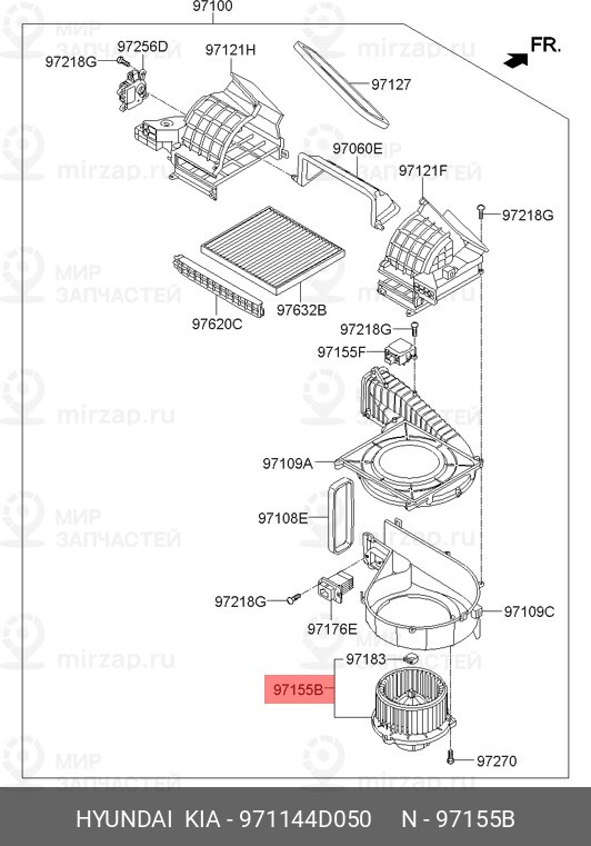 Запчасть MOBIS 971144D050