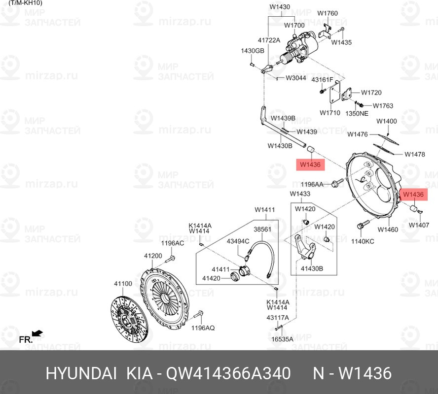 Запчасть MOBIS QW414366A340