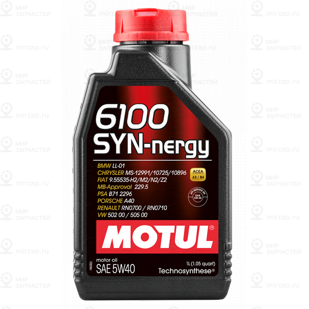 Масло Моторное Motul 6100 Syn-Nergy 5W-40 1 Л 111689 MOTUL 111689