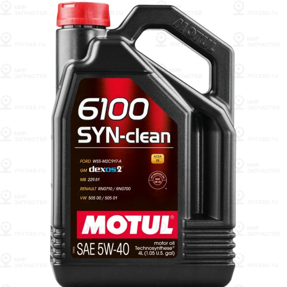 Масло Моторное Motul 6100 Syn-Clean 5W-40 4 Л 107942 MOTUL 111863