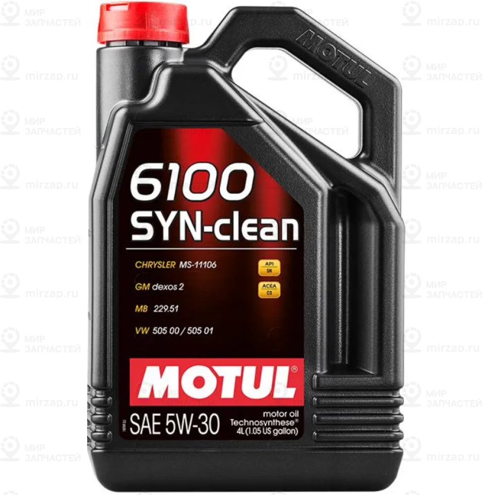 Масло Моторное Motul 6100 Syn-Clean 5W-30 4 Л 112134 MOTUL 112134