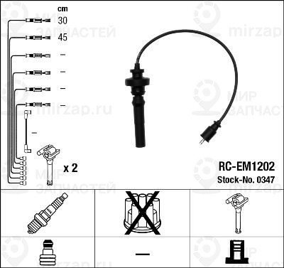 Комплект проводов зажигания NGK 0347