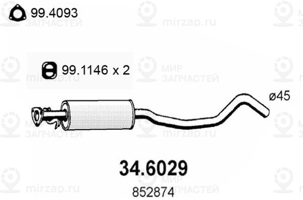 Запчасть ASSO 346029