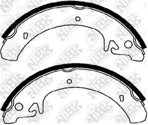 Колодки тормозные барабанные fn0511
 NIBK FN0511