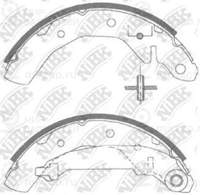 Колодки Торм.бараб.
 NIBK FN11821