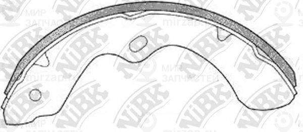 Колодка Тормозная Барабанная
 NIBK FN1197