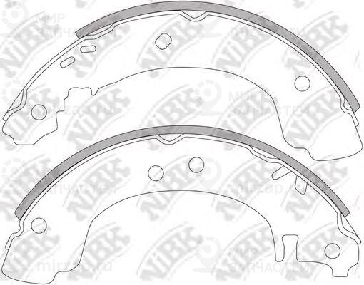 Колодки задн.\ Nissan Primera / Primera Estate / Primera Wagon
 NIBK FN1221