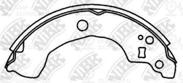 Колодки Торм.бараб.
 NIBK FN1247