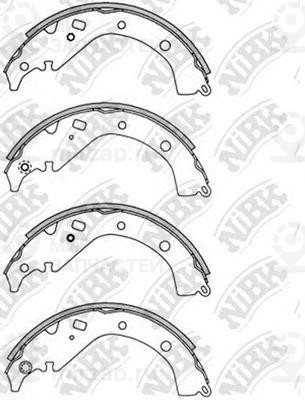Колодки задн.\ Toyota Matrix/Opa/Premio/Alion/Probox/Sienta/Spacio/Voliz/Wish 01
 NIBK FN2358