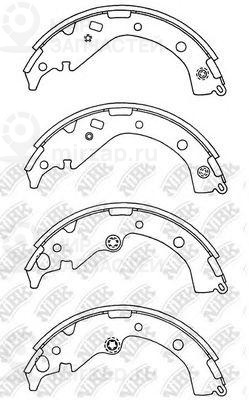 Колодки Торм.бараб.
 NIBK FN2371