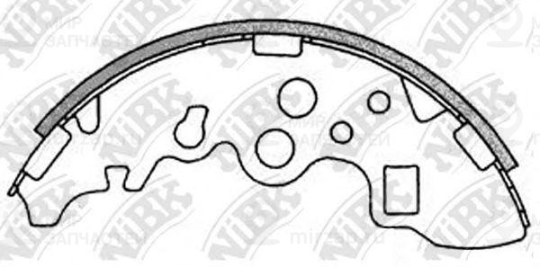 Колодки задн.\ MAZDA Bongo/MITSUBISHI Delica/NISSAN Vanette / Largo
 NIBK FN3410