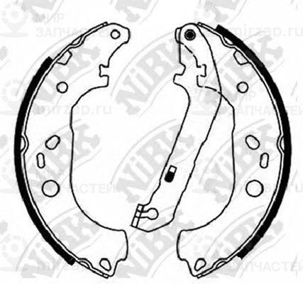 Колодки Торм.бараб.
 NIBK FN51001