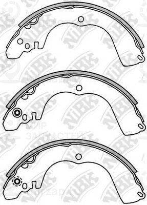 Колодки задн.\ Mitsubishi Airtrek/Outlander/Chariot/Grandis/Lancer/Mirage/Pajero
 NIBK FN6723