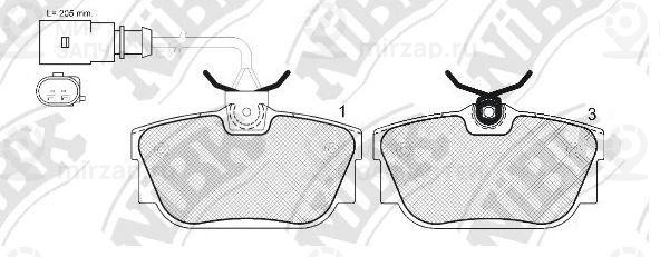 Запчасть NIBK PN0035W