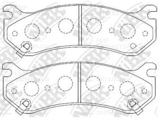 Колодки Торм. Пер.
 NIBK PN0055