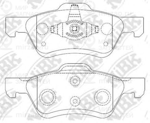 колодка тормозная дисковая
 NIBK PN0071