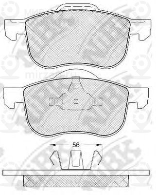 Колодки тормозные дисковые, без датчика
 NIBK PN0137