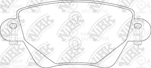 Колодки Торм. Задн.
 NIBK PN0194