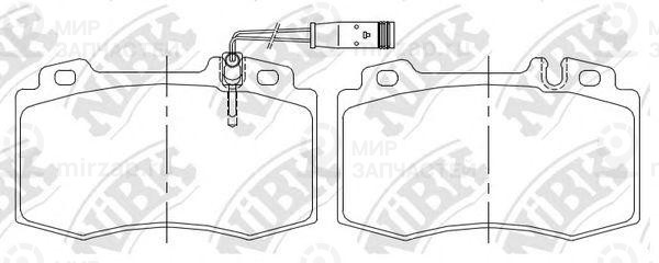 Колодки Торм. Пер.
 NIBK PN0196W