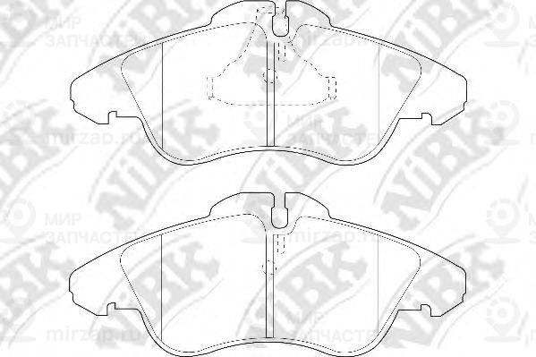 Колодки Торм.
 NIBK PN0301W